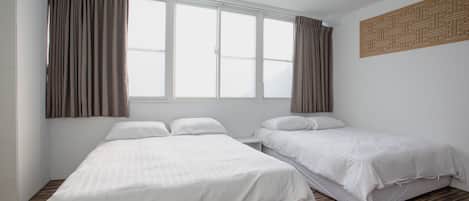Quadruple Room | Down comforters, desk, blackout drapes, rollaway beds