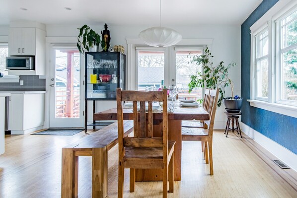 Dining - Sunny Family Home in Heart of Kitsilano with Mountain Views (Vancouver)
