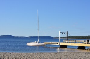 Uitzicht op strand/zee