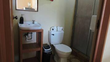 Apartemen Basic, 2 Tempat Tidur Double, Bebas Asap Rokok | Kamar mandi | Shower, pengering rambut, dan handuk