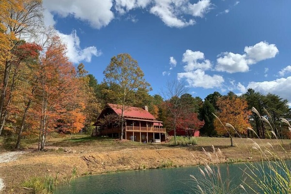 Hawking Pond Cabin fall colors