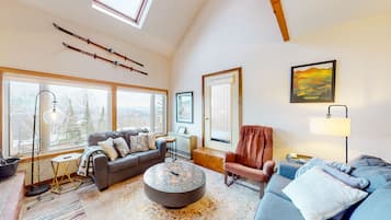 TV, fireplace, DVD player, stereo