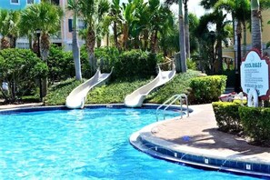 Outdoor pool, a heated pool - Sunsation Destination!! First Floor One Bedroom Villa in Runaway Beach Resort!!! (kissimmee)
