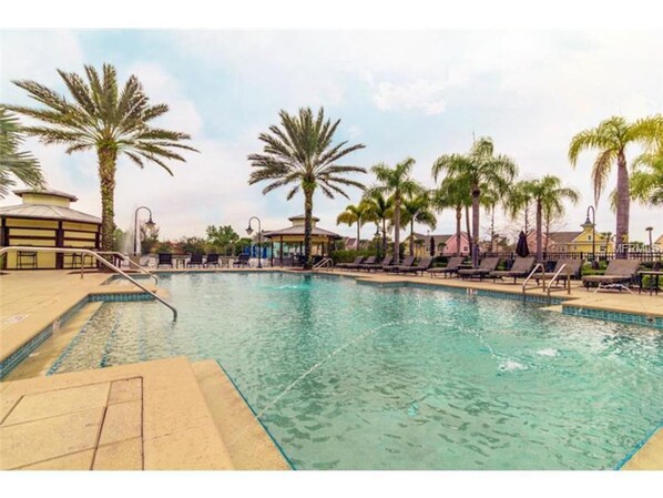 Outdoor pool, a heated pool - Sunsation Destination!! First Floor One Bedroom Villa in Runaway Beach Resort!!! (kissimmee)