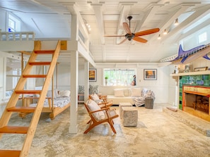 TV, stereo - Sea Horse Haven .... Matanzas Inlet Beach House. White sandy barrier island!! (St Augustine)