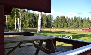 Cabin | Terrace/patio - Älgparkens Stugby (Ockelbo)