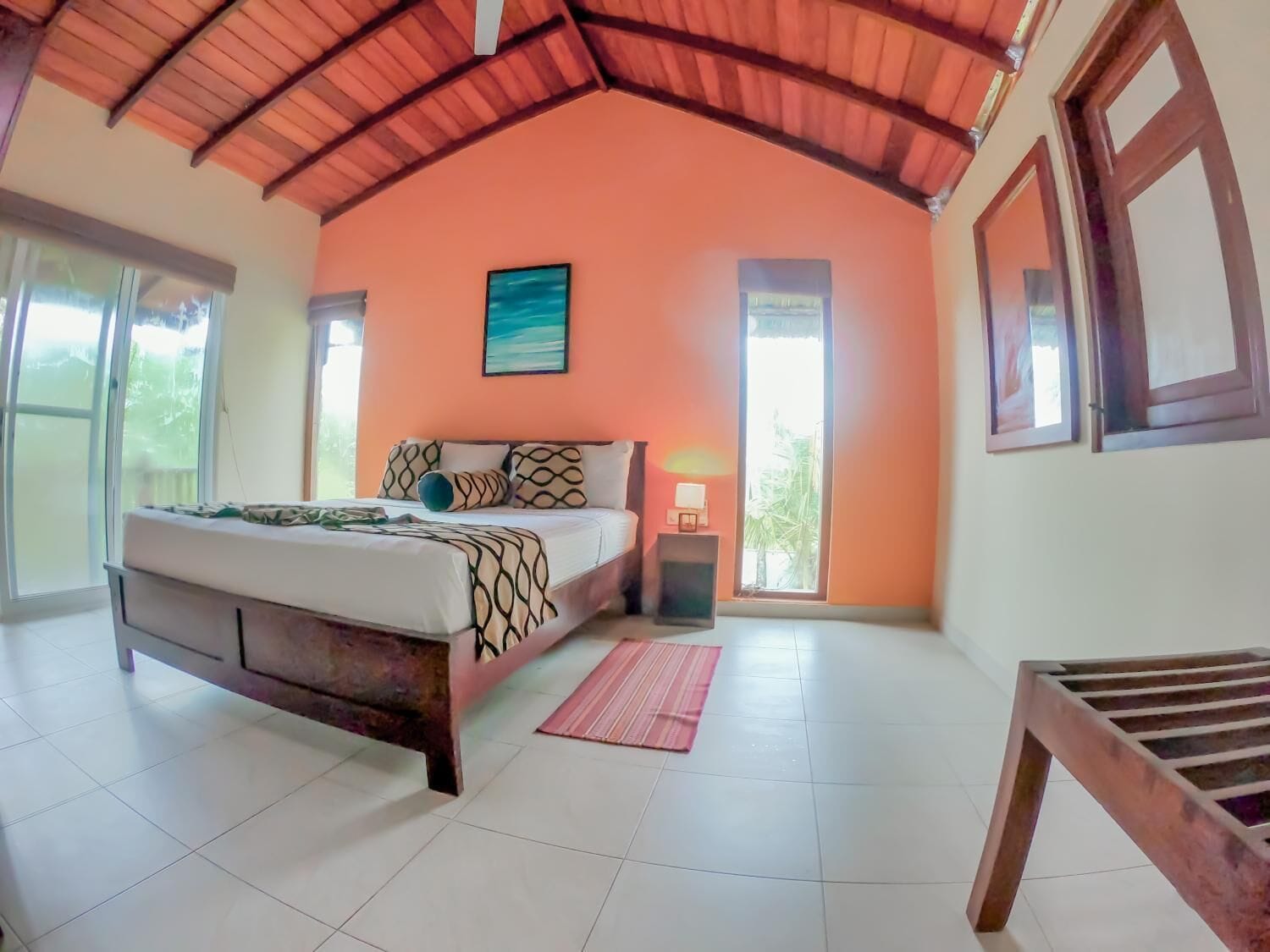 3 bedrooms, blackout curtains, soundproofing, iron/ironing board