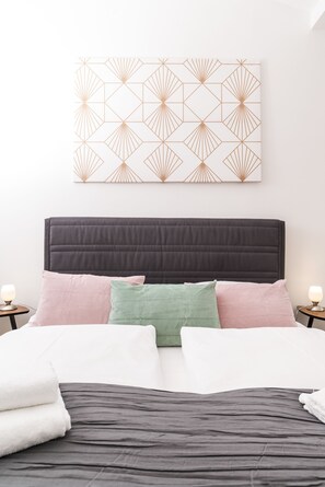 Studio Design, balcon, vue ville (incl. 60€ cleaning fee) | Coin séjour