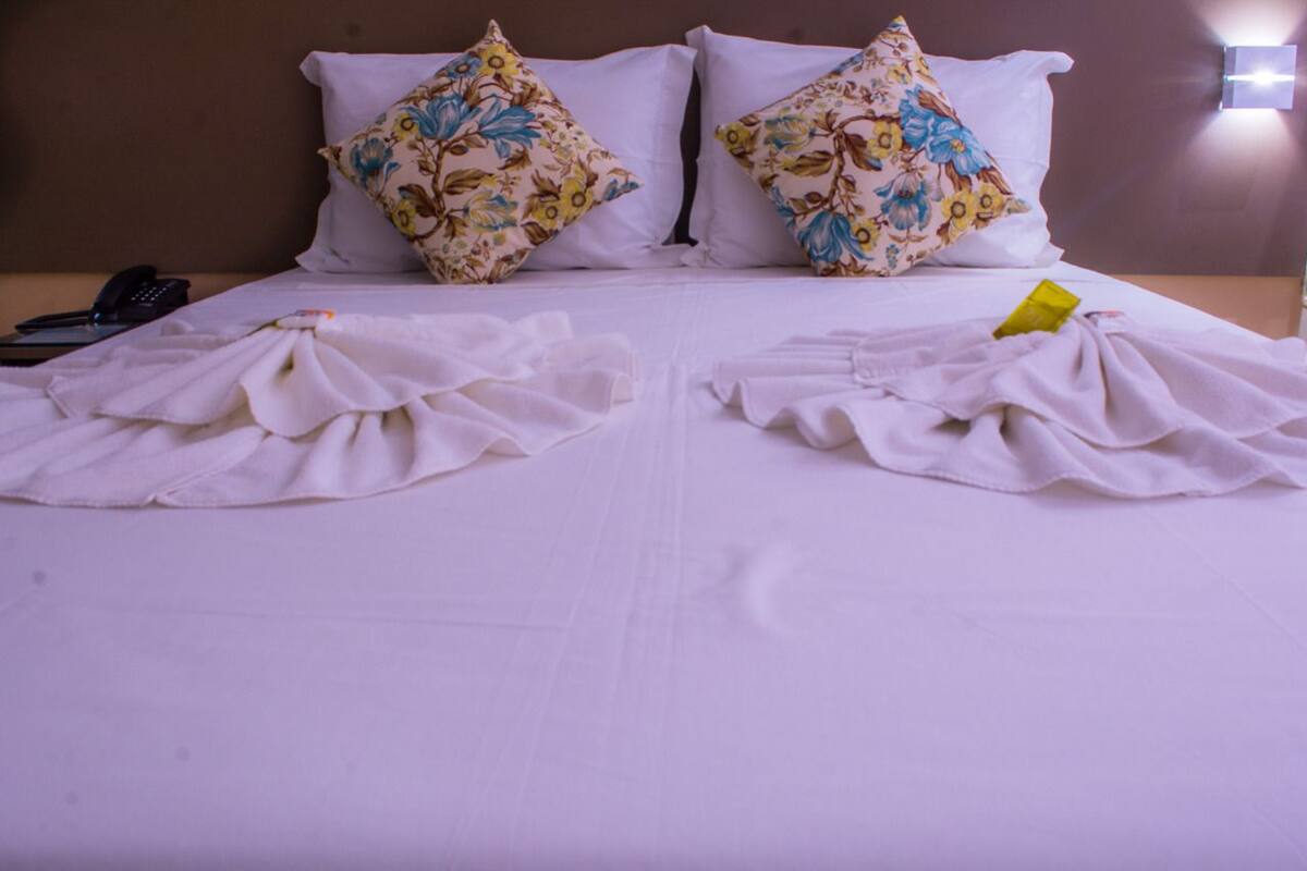 Minibar, tabla de planchar con plancha, wifi gratis y ropa de cama 