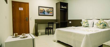 Superior Suite, 1 Queen Bed, Non Smoking | Minibar, iron/ironing board, free WiFi, bed sheets