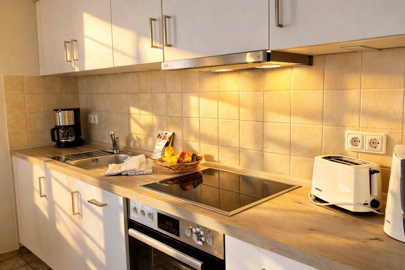 Een koelkast, een oven, een vaatwasser