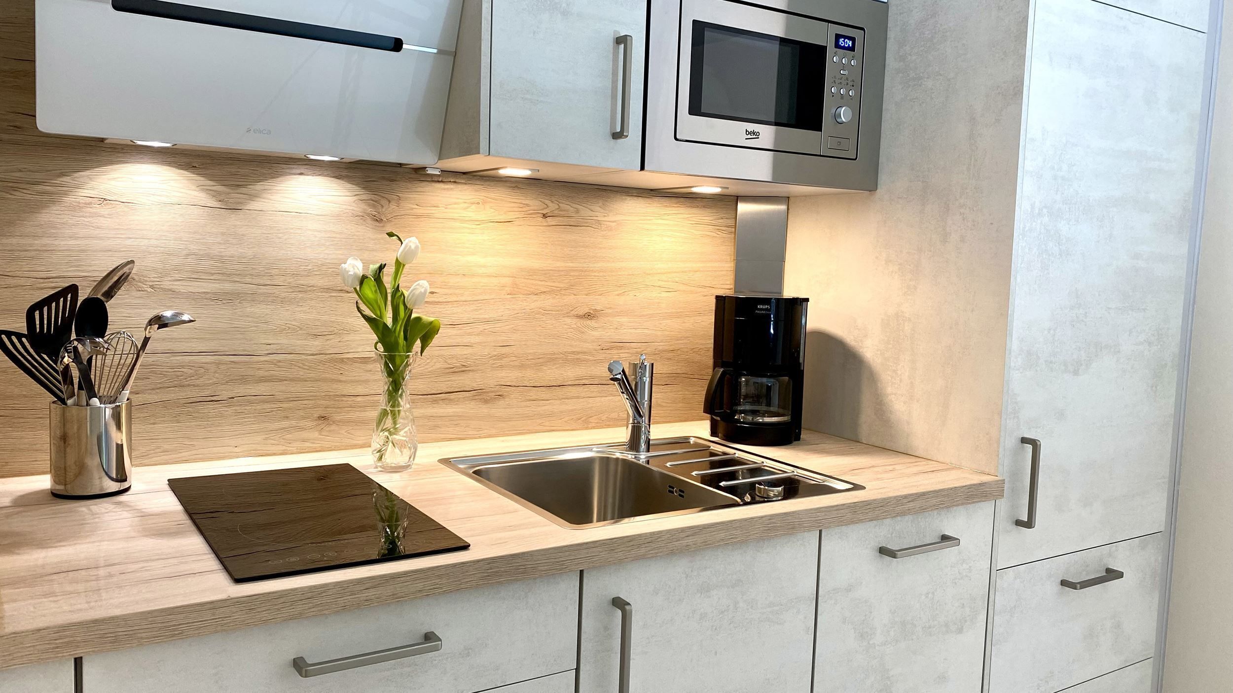 Fridge, microwave, dishwasher, freezer