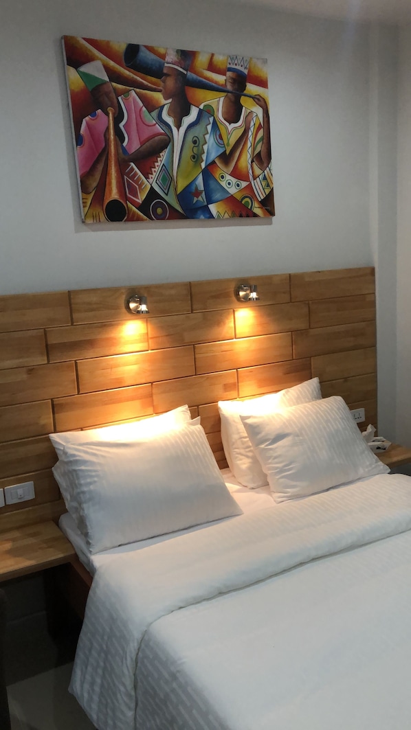 Sängtillbehör av högsta kvalitet och minibar