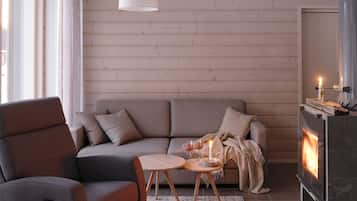 Small Villa | Living area | Fireplace