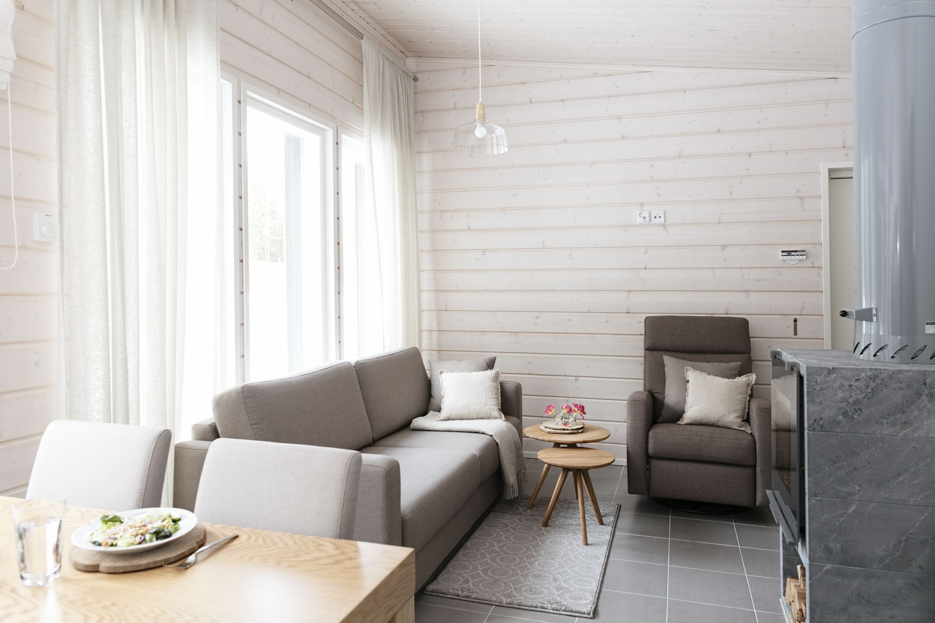 Small Villa | Living area | Fireplace