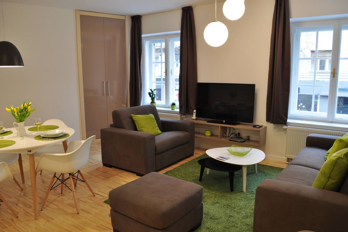 Appartement Exclusif, vue ville (Green) | Vue de la chambre