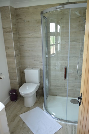 Habitación Deluxe doble | Baño | Artículos de higiene personal gratuitos, secador de pelo y toallas
