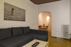 apartman, 1 hálószobával | Nappalirész | Síkképernyős tévé és DVD-lejátszó