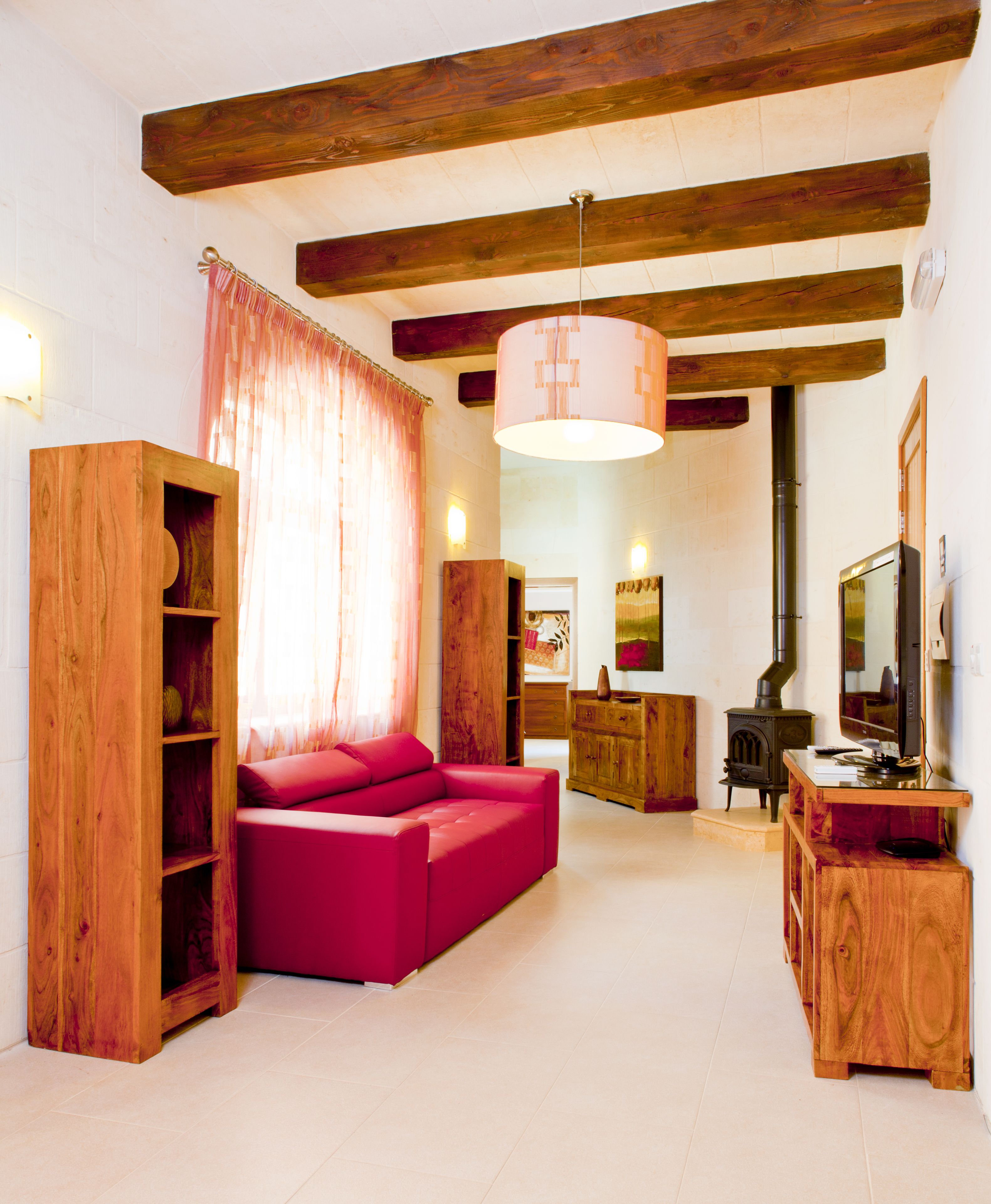 Family House, 4 Bedrooms, Private Pool | Living area | Flat-screen TV, DVD player