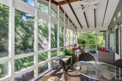 Sawyer Home close to the Warren Dunes with a screened in porch, and heated pool!