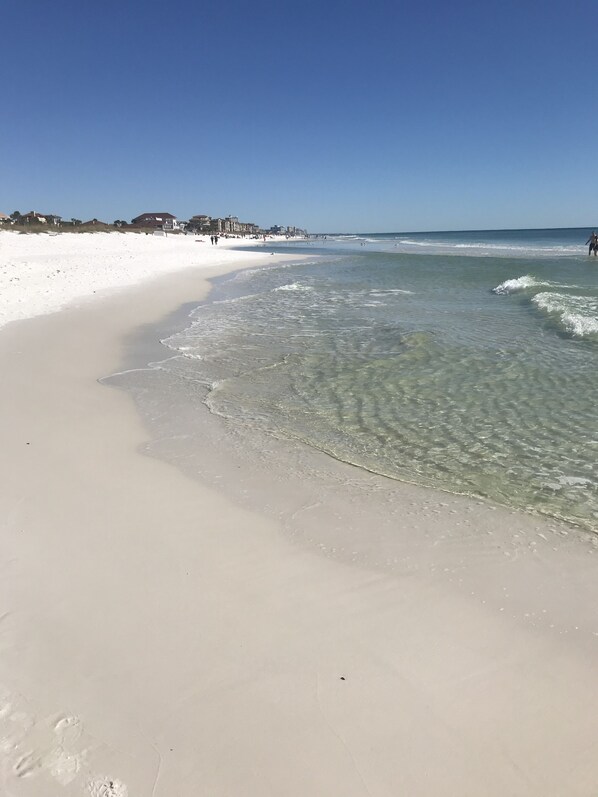Playa en los alrededores y camastros 