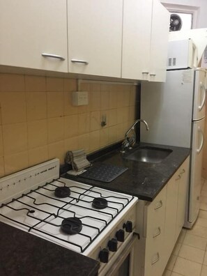 Apartment, 1 Double Bed with Sofa bed, Balcony, City View | Private kitchen