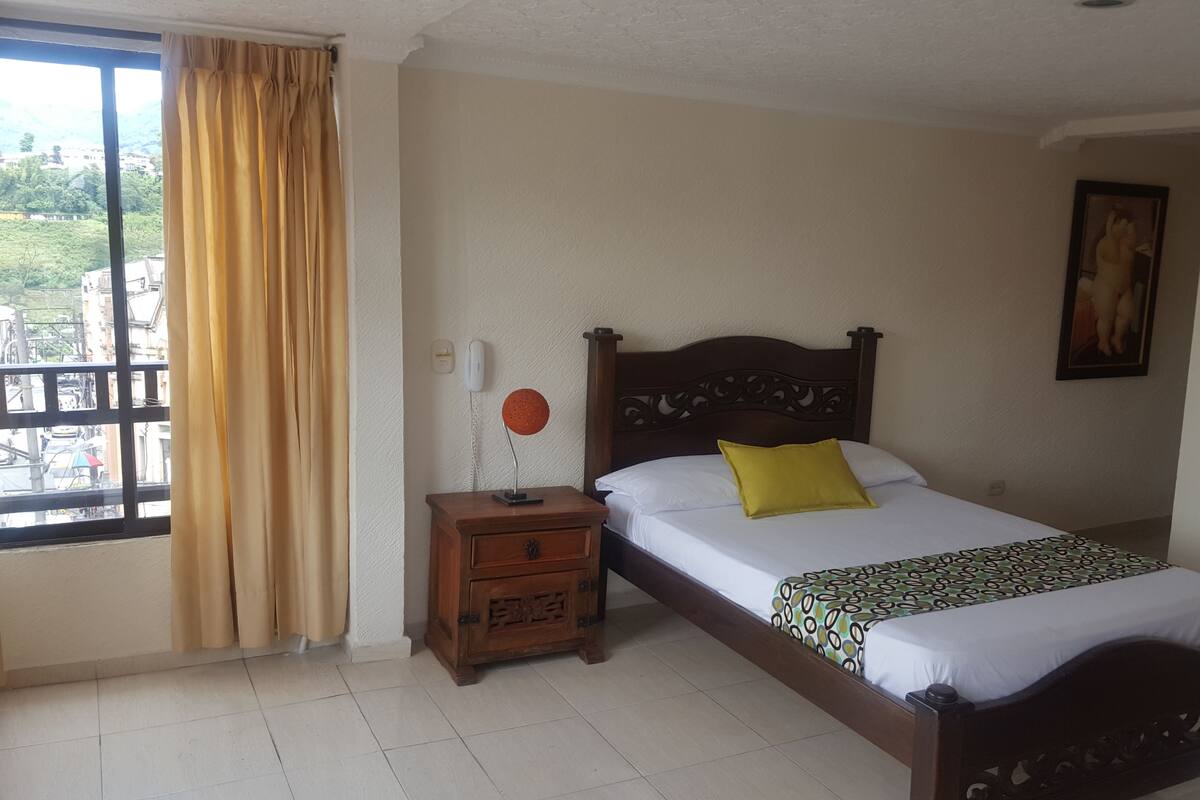 Blackout curtains, free WiFi, bed sheets