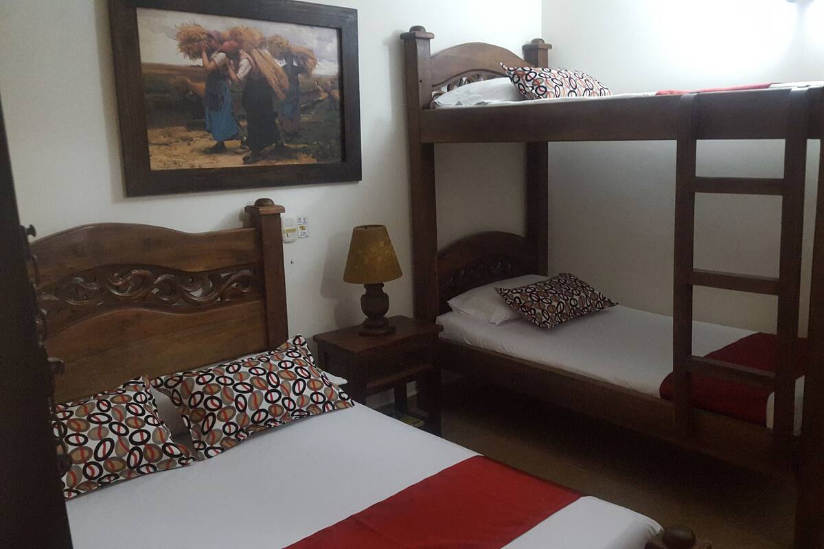 Blackout curtains, free WiFi, bed sheets