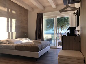 Family Triple Room, 1 Queen Bed, Balcony, Pool View | 1 bedroom, hypo-allergenic bedding, minibar, in-room safe - Casablanca Hotel (Civitanova Marche)