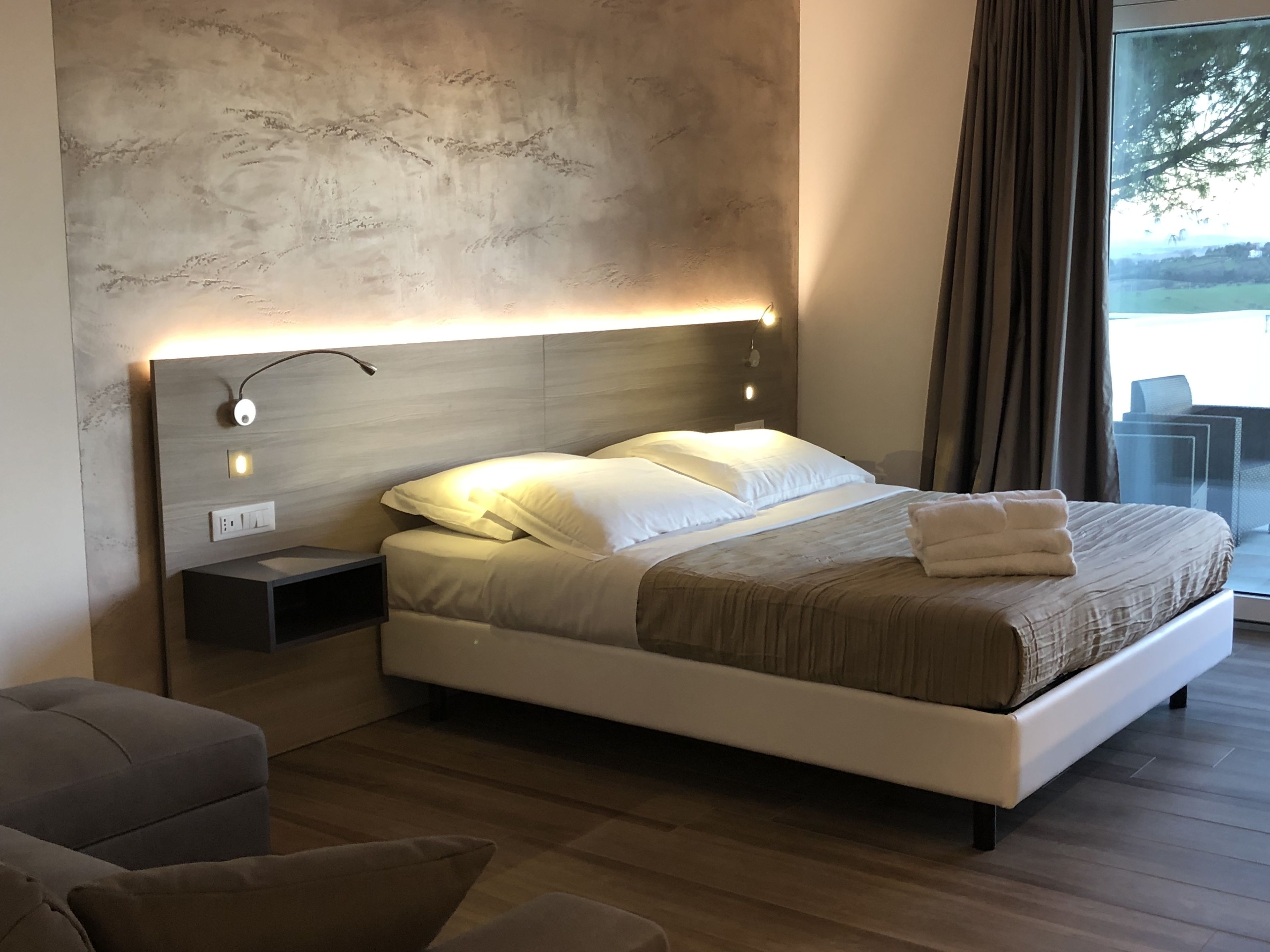 family triple room, 1 queen bed, balcony, pool view | hypo-allergenic bedding, minibar, in-room safe, desk