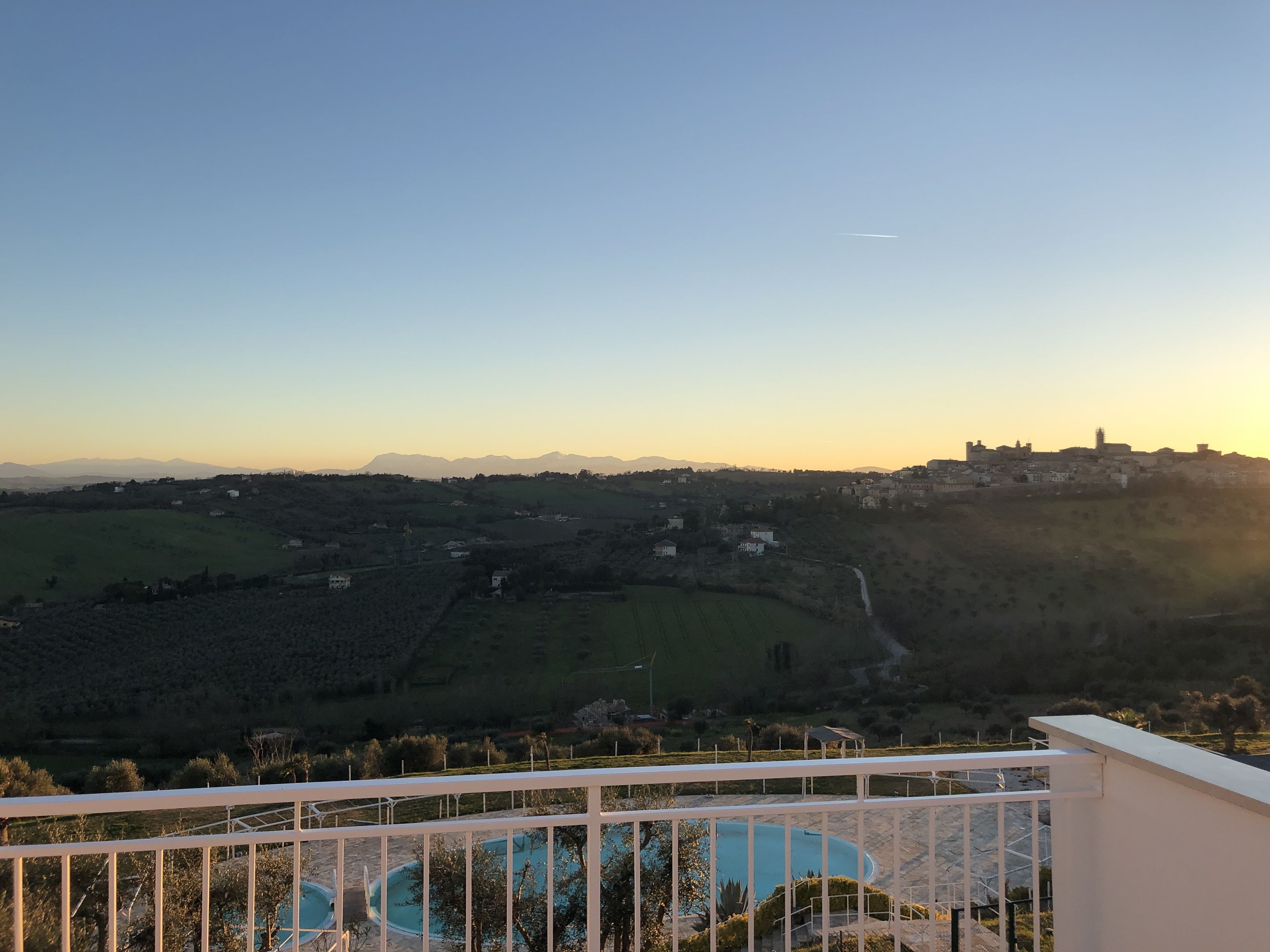 Blick von der Unterkunft