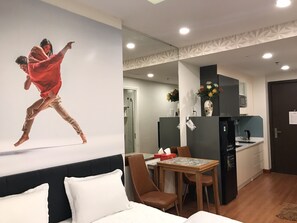 1 slaapkamer, een bureau, gratis wifi