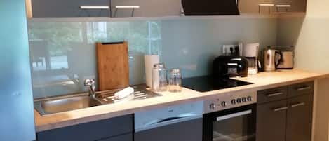 Fridge, oven, stovetop, dishwasher