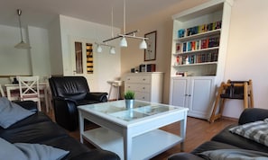 Smart TV, toys, books, stereo