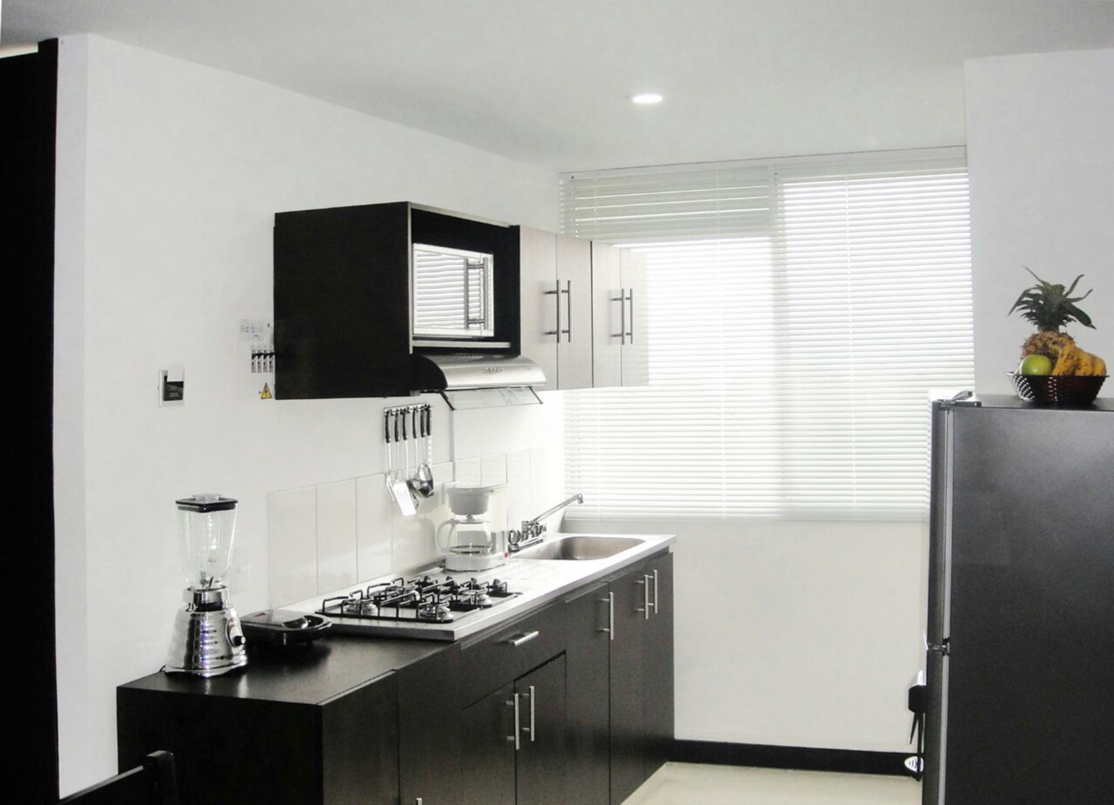 Apartamento familiar, varias camas, baño privado, vistas a la montaña | Cocina privada | Frigorífico, microondas, placa de cocina y cafetera o tetera