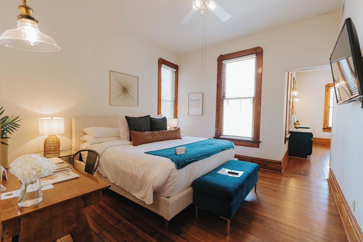 Magnolia Suite | Premium bedding, down comforters, pillowtop beds, in-room safe