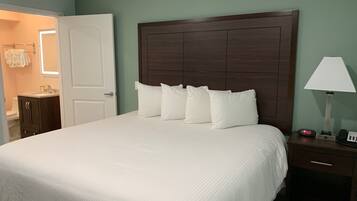 1 bedroom, pillow-top beds, individually decorated