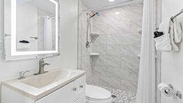 Habitación Premium, se aceptan mascotas | Baño | Secadora de cabello, toallas, jabón, shampoo