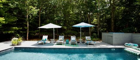 A heated pool