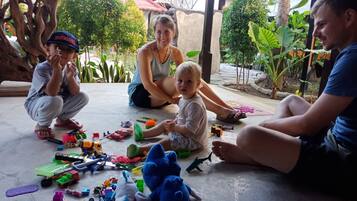 42-inch flat-screen TV with premium channels, TV