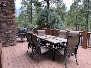 Outdoor dining - Torreon 3 BR home - Golf membership available (Show Low)