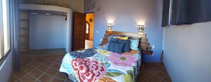 2 bedrooms, memory-foam beds, iron/ironing board, WiFi