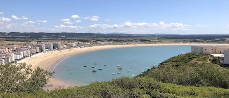 Plage à proximité, chaises longues, serviettes de plage
