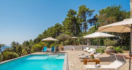 Exklusive Villa, A / C, Pool, Sauna, Fitnessraum, Beach-Volleyball, kostenloses WLAN, Sat-TV, Grill