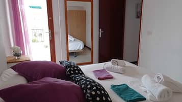 2 bedrooms, iron/ironing board, travel crib, free WiFi