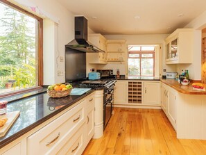 Dishwasher, high chair, cookware/dishes/utensils