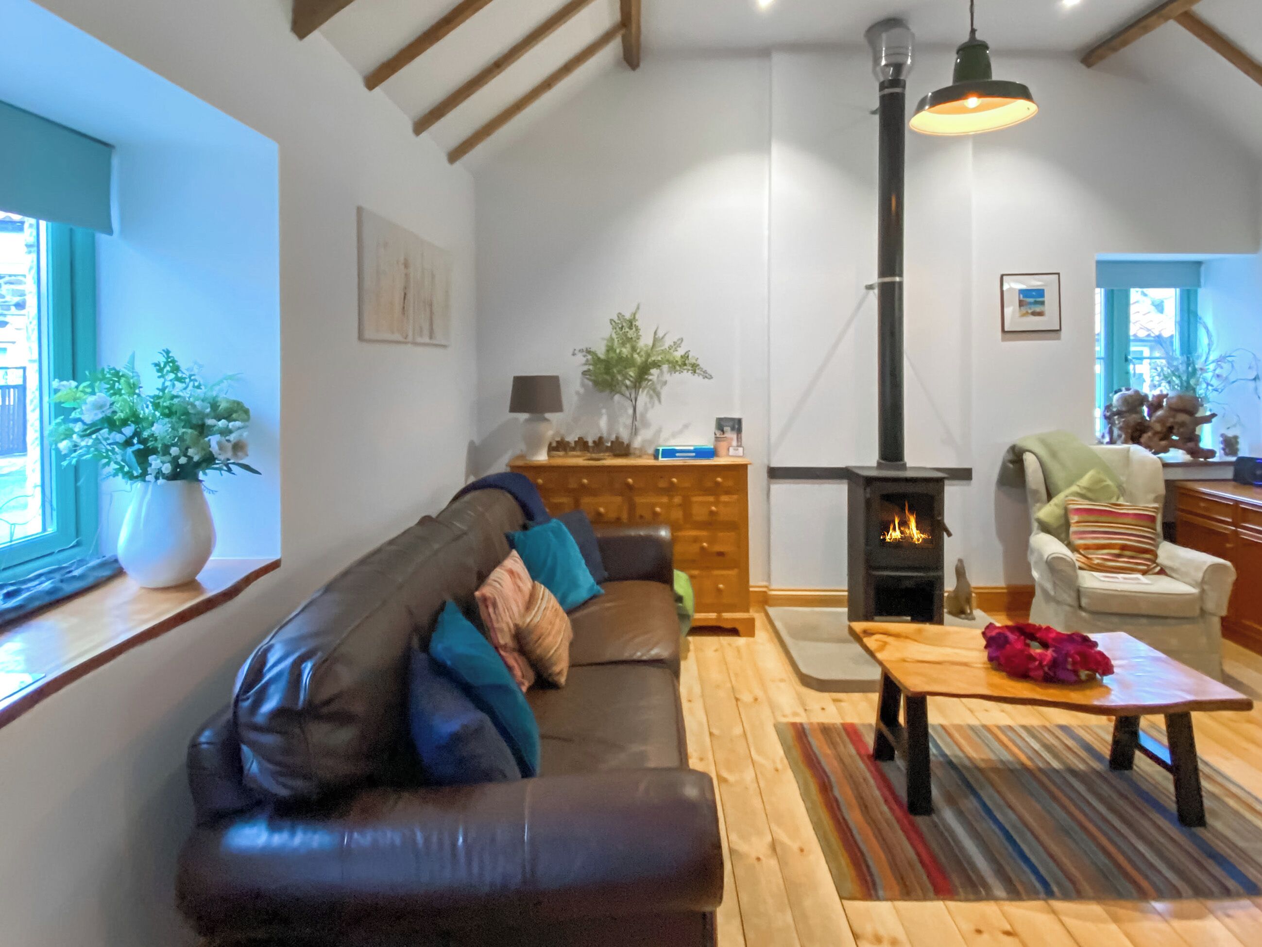 Superbly renovated living area with wood burner | Number Two The Neuk, Belford, near Bamburgh