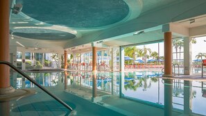 Indoor pool, outdoor pool