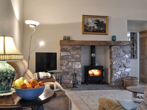 TV, fireplace - 3 bedroom accommodation in Middleton, near Swansea (Middleton, near Swansea)