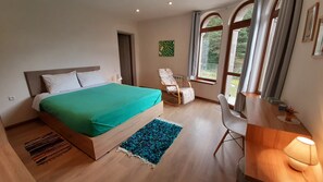 Desk, soundproofing, iron/ironing board, rollaway beds